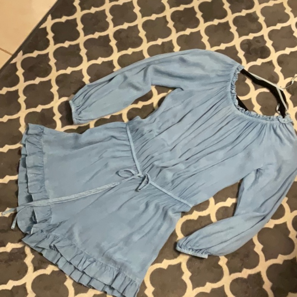 Chambray Romper by Style Envy